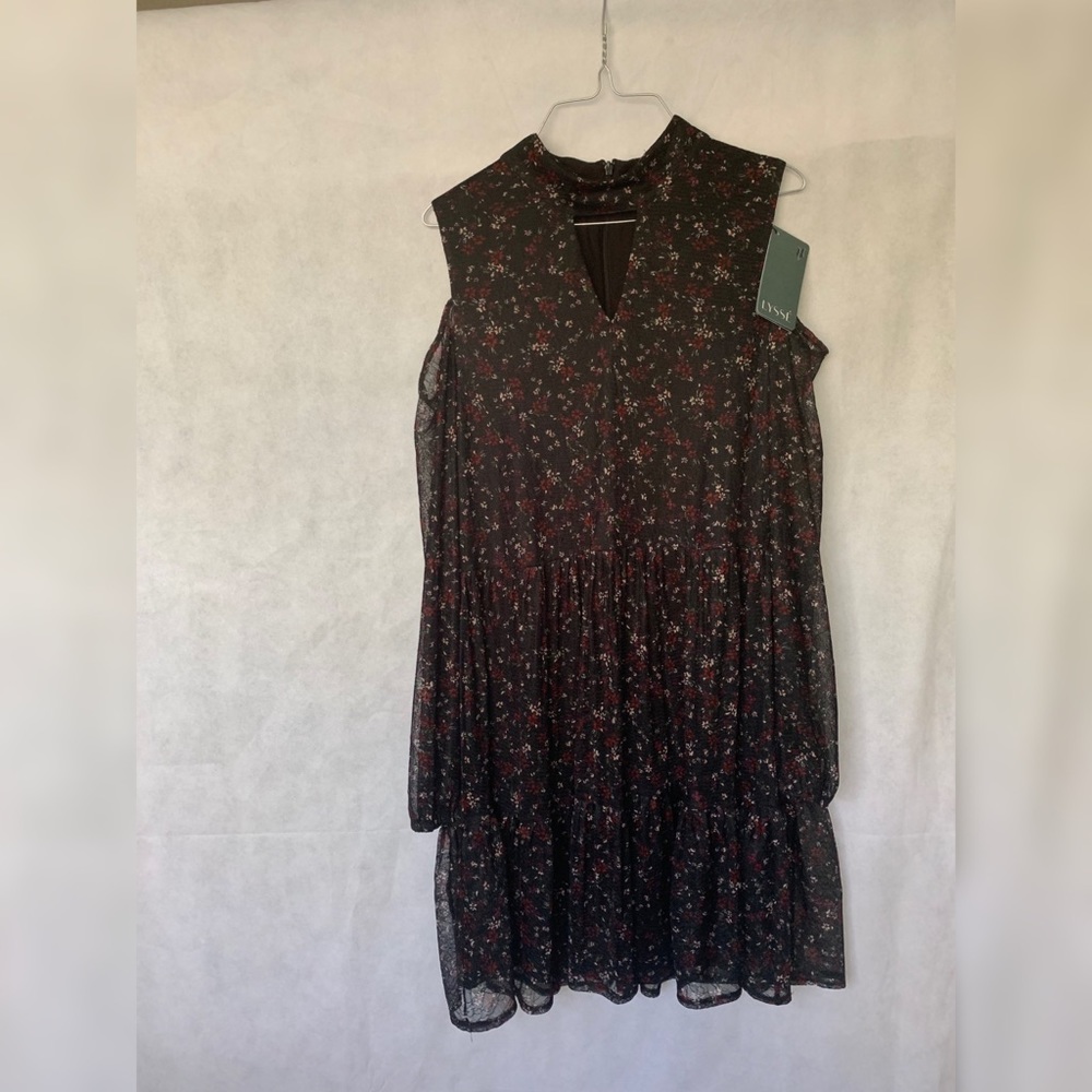 Lyssé cold shoulder long sleeve dress